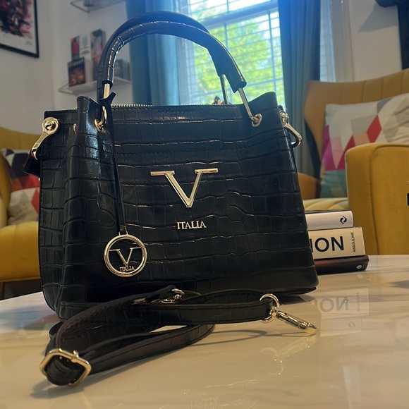 V Italia by Versace black leather bag - Picture 2 of 5